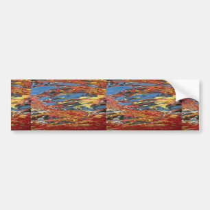 Adesivo Para Carro Reflexão colorida da água
