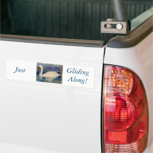 Adesivo Para Carro Reflexões do Lago Swan Personalizadas