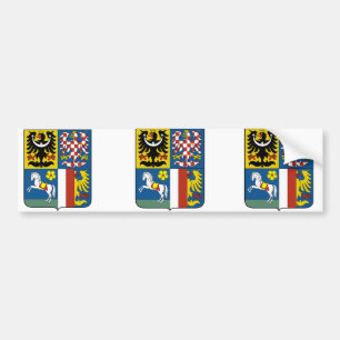 Adesivo Para Carro Região Silesian de Moravian, checa