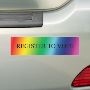 Adesivo Para Carro Registre-se para votar o orgulho lgbt