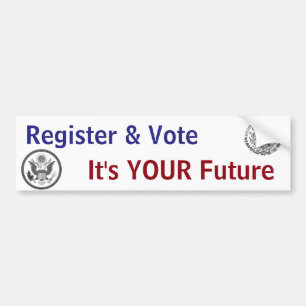 Adesivo Para Carro Registro & voto, é SEU futuro