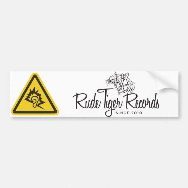 Adesivo Para Carro Registros rudes do tigre (Frente)