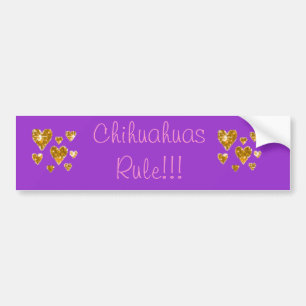Adesivo Para Carro Regra das chihuahuas!!!