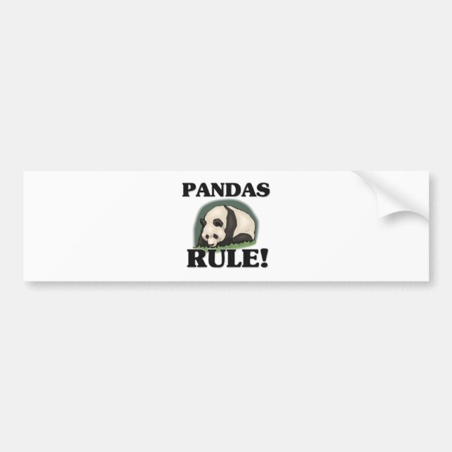 Adesivo Para Carro Regra das PANDAS! (Frente)