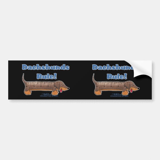 Adesivo Para Carro Regra de Dachshills (Frente)