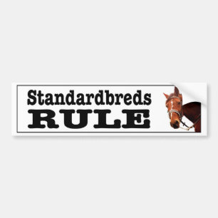 Adesivo Para Carro Regra de Standardbreds para os amantes do cavalo