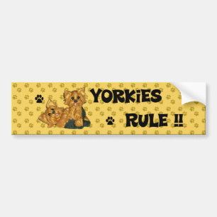 Adesivo Para Carro Regra de Yorkies!! Autocolante no vidro traseiro