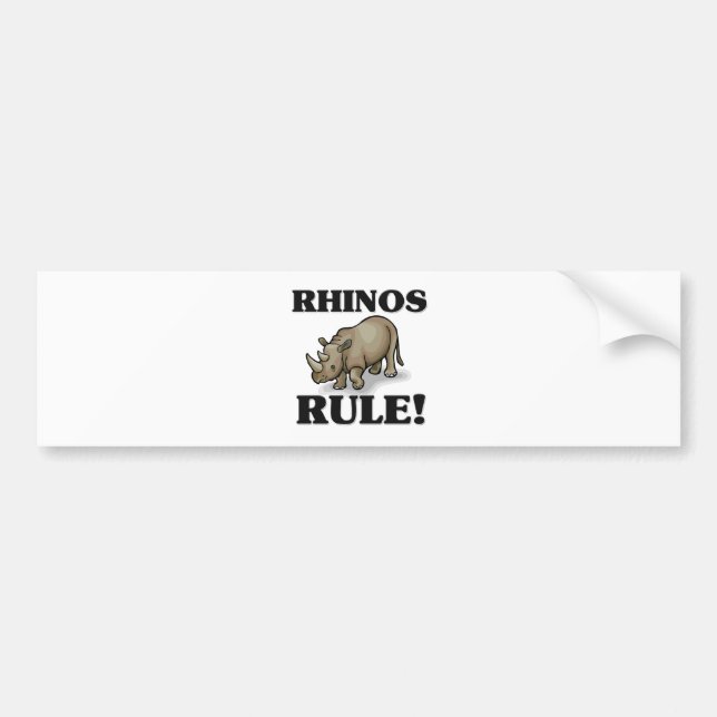 Adesivo Para Carro Regra dos RHINOS! (Frente)