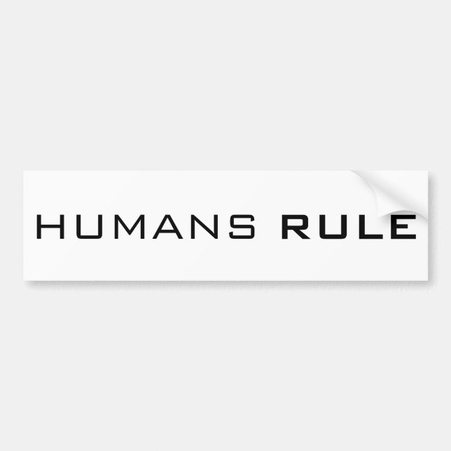 ADESIVO PARA CARRO REGRA DOS SERES HUMANOS (Frente)