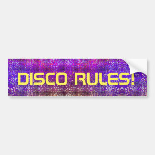 Adesivo Para Carro Regras de Disco!