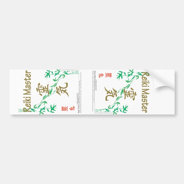 Adesivo Para Carro Reiki Master (Frente)