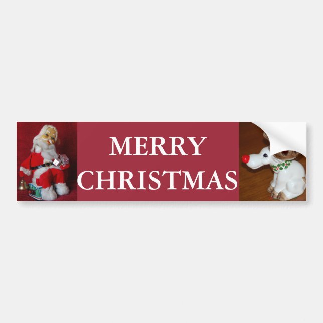 Adesivo Para Carro Reindeer de Natal (Frente)