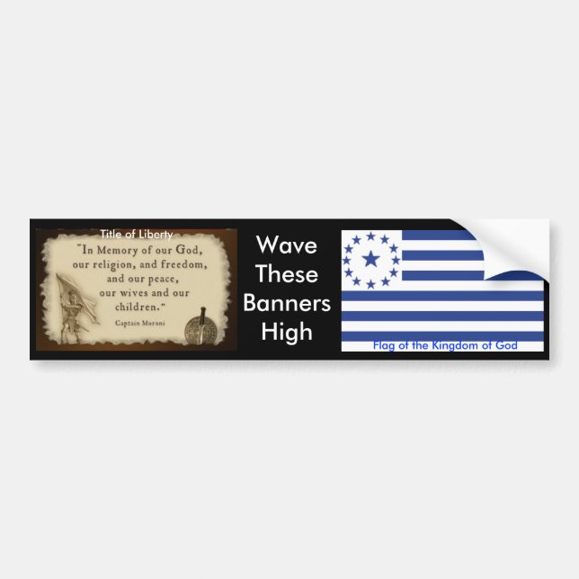 Adesivo Para Carro Reino de deus bumper2 (Frente)