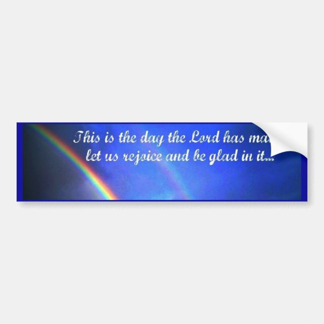 Adesivo Para Carro Rejoice Bumper Sticker (Frente)