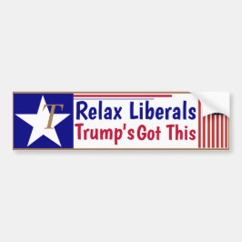 Adesivo Para Carro Relaxe Liberais Trump tem isso!