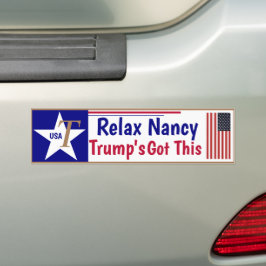 Adesivo Para Carro Relaxe Nancy Trump tem isso!