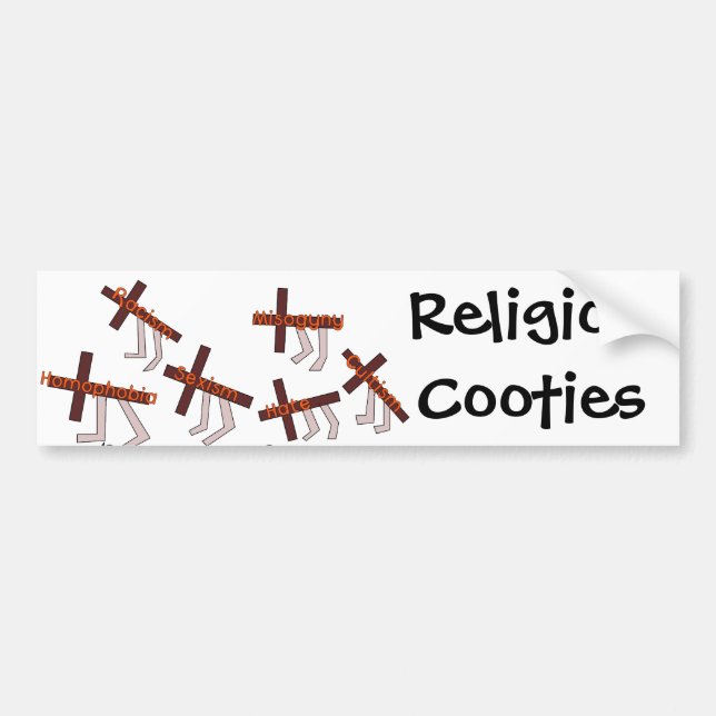 Adesivo Para Carro Religião Cooties (Frente)