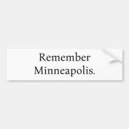 Adesivo Para Carro Remember Minneapolis Bumper Sticker