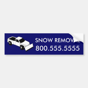 Adesivo Para Carro remoção de neve feita sob encomenda: caminhão d