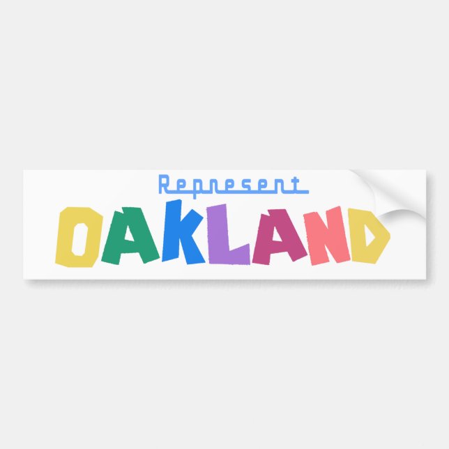 Adesivo Para Carro Represente Oakland (Frente)