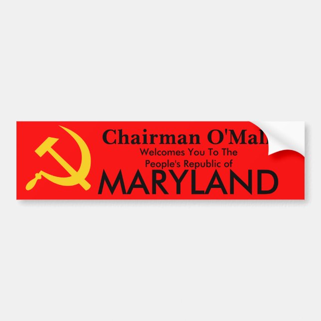 Adesivo Para Carro República de Peopls de Maryland (Frente)