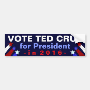 Adesivo Para Carro Republicano 2016 do presidente eleição de Ted Cr