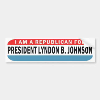 Adesivo Para Carro Republicano De Johnson LBJ Bumper Sticker 1964