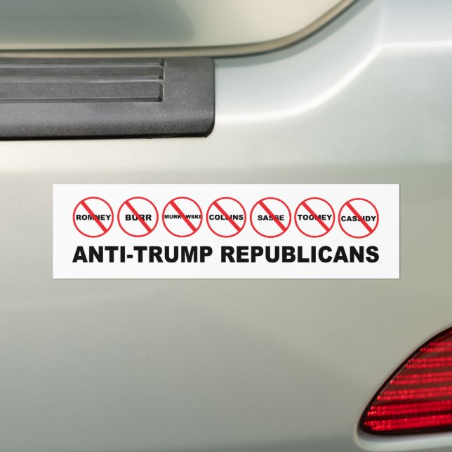 Adesivo Para Carro Republicanos Anti-Trump (No carro)