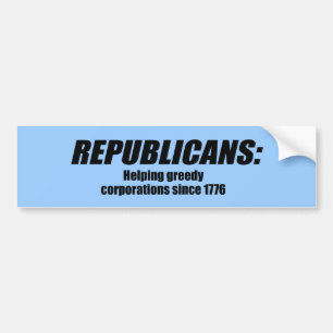 Adesivo Para Carro Republicanos - Ávido de ajuda Corporaçõs