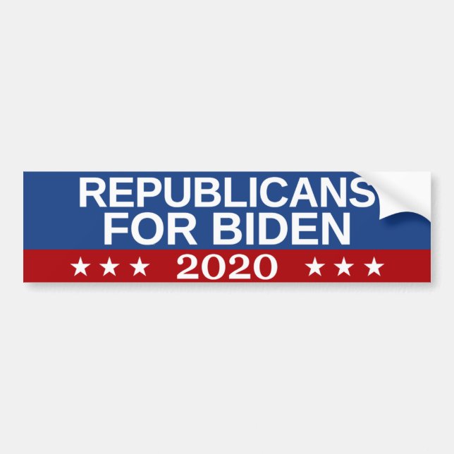 Adesivo Para Carro Republicanos para Biden 2020 (Frente)