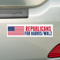Republicanos pela Harris Walz American Flag