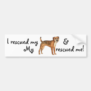 Adesivo Para Carro Rescue Border Terrier