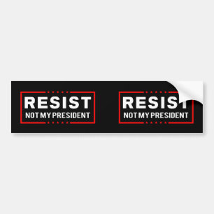 Adesivo Para Carro Resiste Trump Não É Meu Presidente