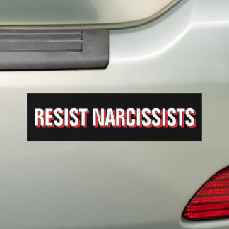 Adesivo Para Carro Resistir Narcisistas Lutar Contra a Oligarquia Ant