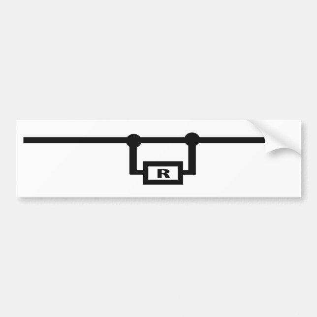 Adesivo Para Carro resistor desorientado (Frente)