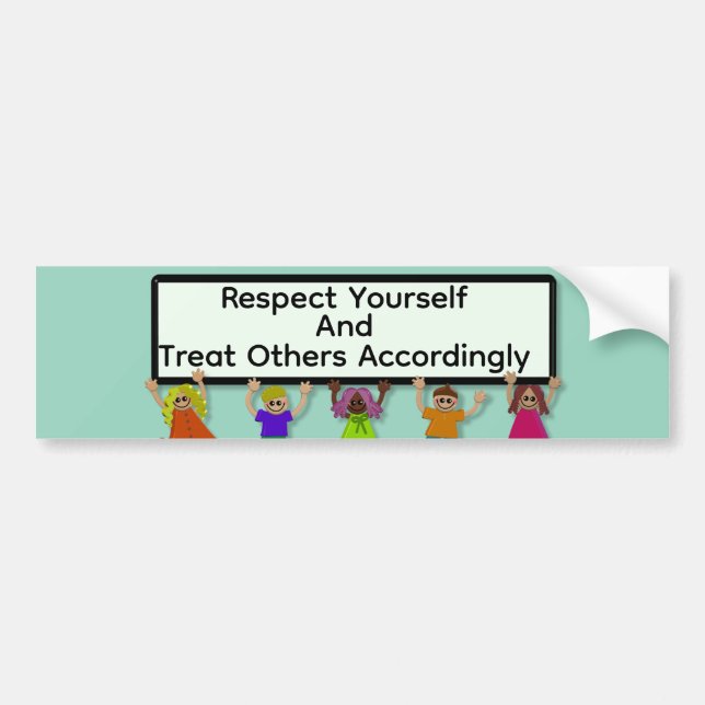 Adesivo Para Carro Respect Yourself Bumpersticker (Frente)
