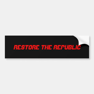 ADESIVO PARA CARRO RESTAURE A REPÚBLICA