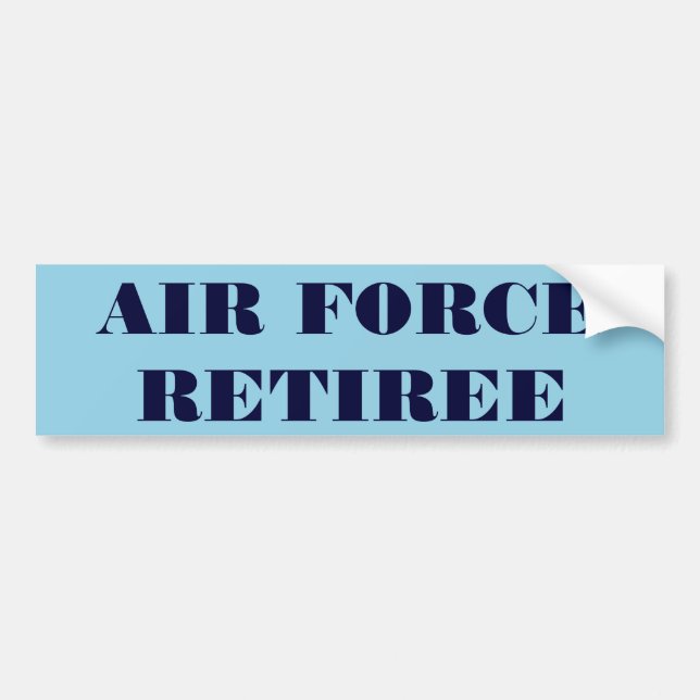 Adesivo Para Carro Retimento da Força Aérea do Bumper Sticker (Frente)