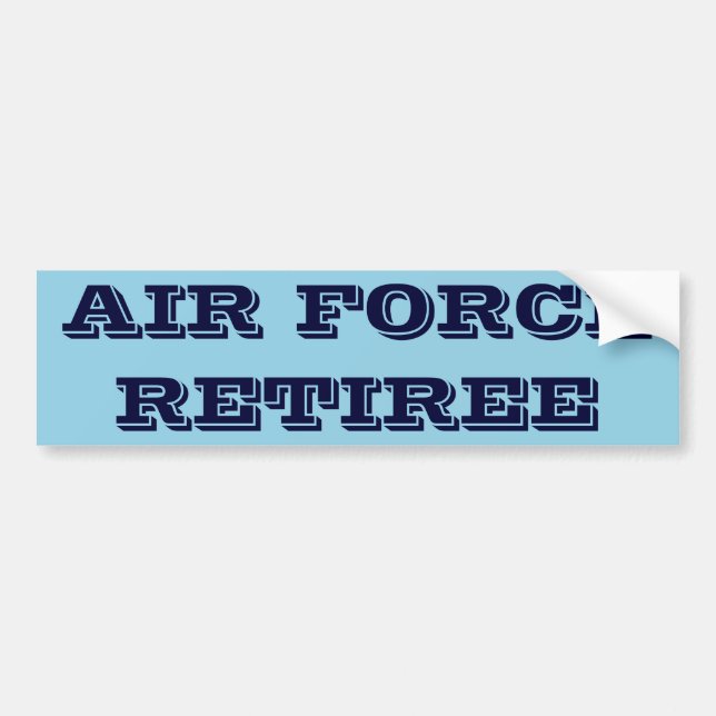 Adesivo Para Carro Retimento da Força Aérea do Bumper Sticker (Frente)