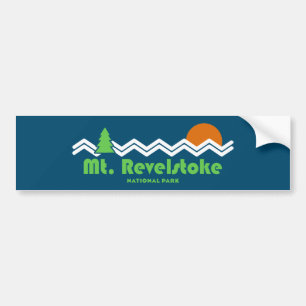 Adesivo Para Carro Retro do Parque Nacional Monte Revelstoke