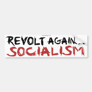 Adesivo Para Carro Revolta contra o bumpersticker do socialismo