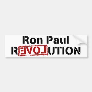 Adesivo Para Carro Revolução de Ron Paul