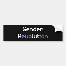 Adesivo Para Carro Revolução LGBTQA Genderqueer do género Não-Binário