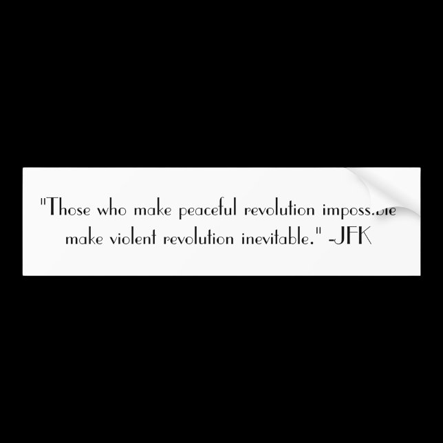 Adesivo Para Carro Revolução pacífica Impossível etiqueta de citação  (Criador carregado)