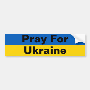Adesivo Para Carro Rezar Pela Ucrânia Bumper Sticker