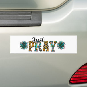 Adesivo Para Carro Reze Apenas Christian