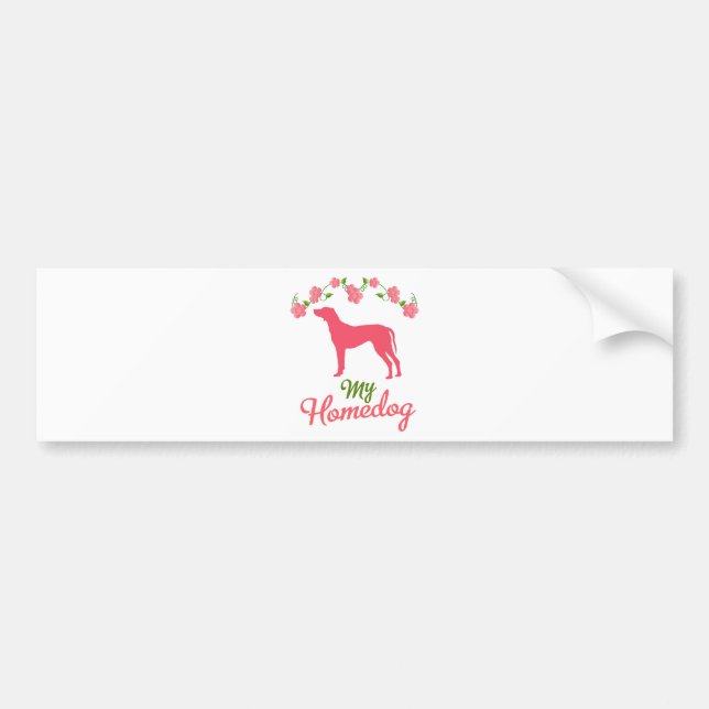 Adesivo Para Carro Rhodesian Ridgeback (Frente)