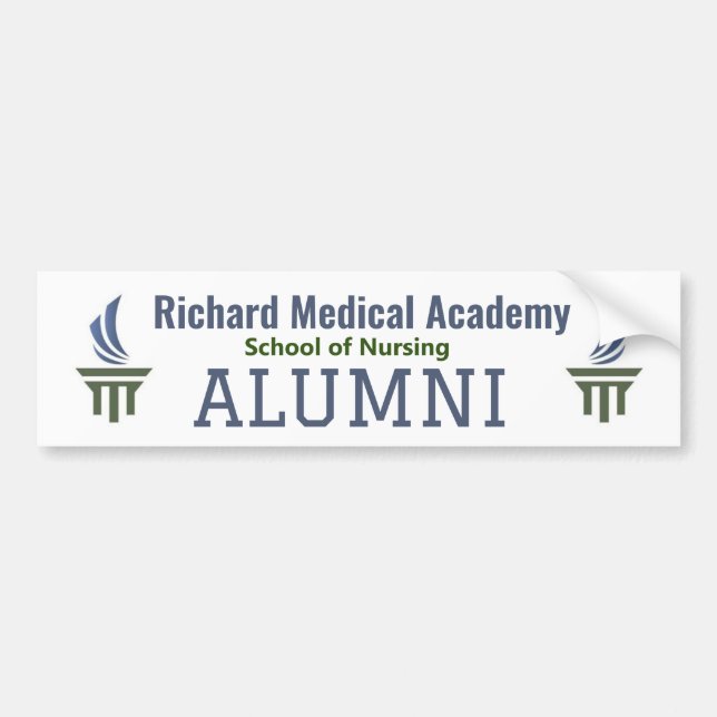 Adesivo Para Carro Richard Medical Academy Alumni Bumper Sticker (Frente)