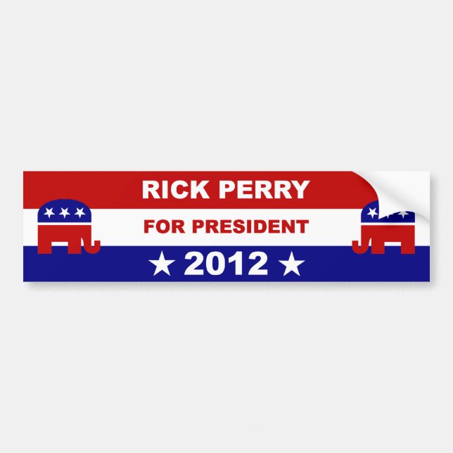 Adesivo Para Carro Rick Perry (Frente)