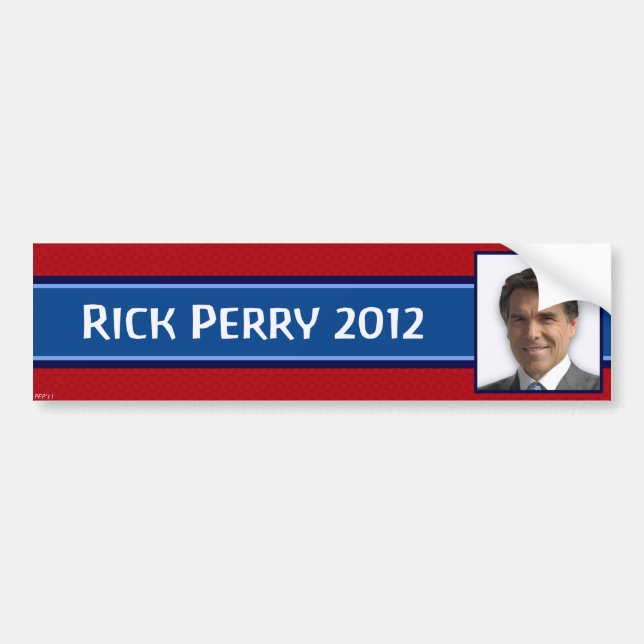 Adesivo Para Carro Rick Perry 2012 (Frente)